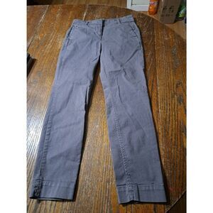 Size 0 J Crew Grey Chino Pants with Pockets and Belt Loops  Style HO329